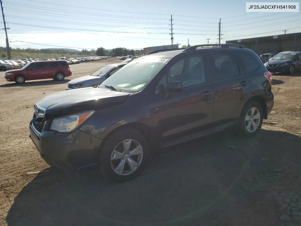 2015 Subaru Forester 2.5I Premium VIN: JF2SJADCXFH541908 Lot: 71598544