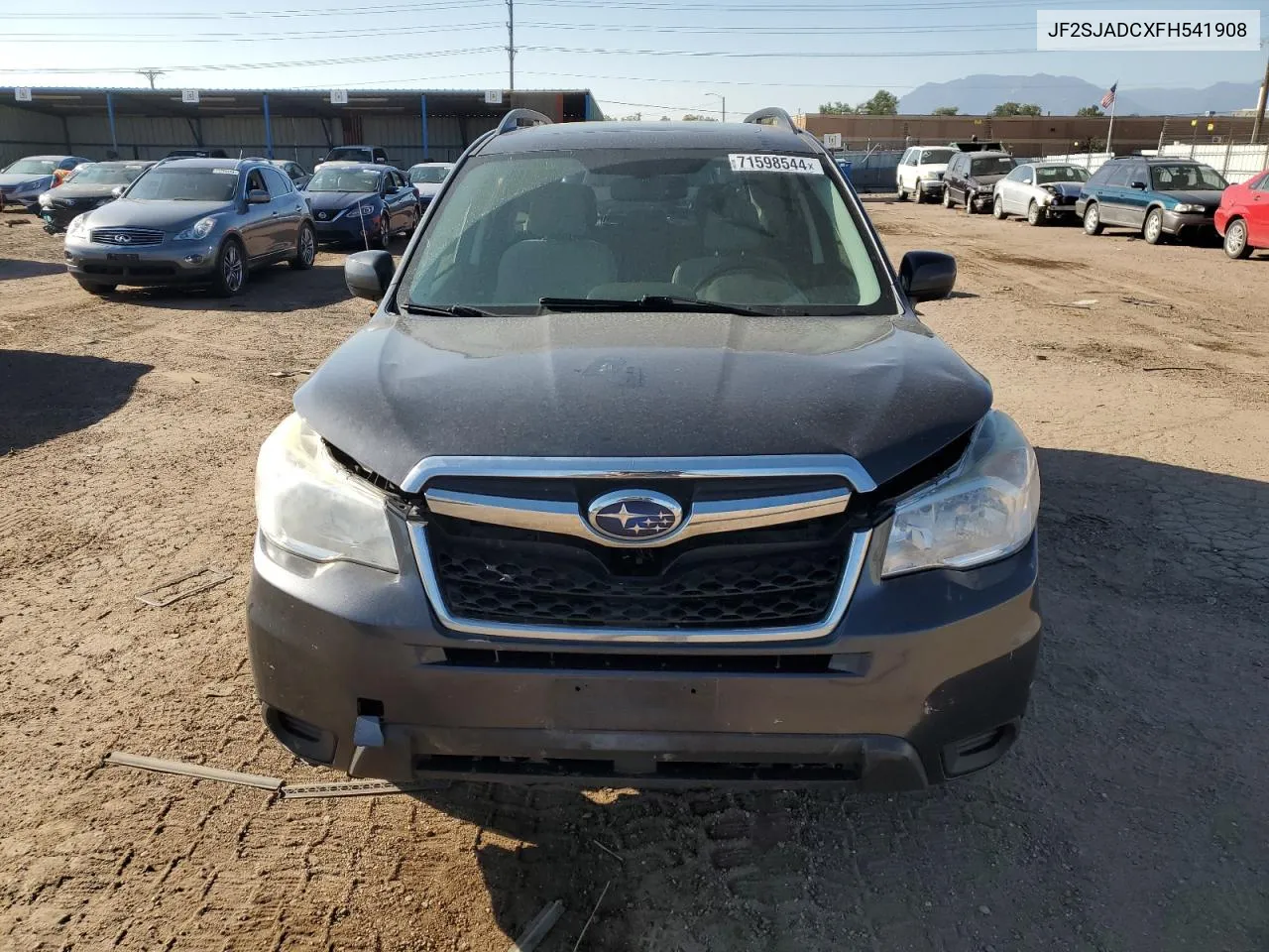 2015 Subaru Forester 2.5I Premium VIN: JF2SJADCXFH541908 Lot: 71598544