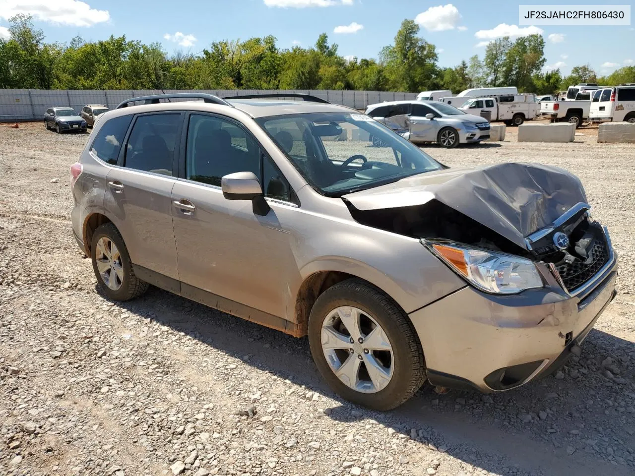 2015 Subaru Forester 2.5I Limited VIN: JF2SJAHC2FH806430 Lot: 71734344