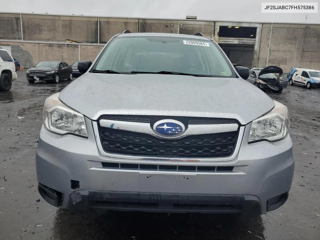 2015 Subaru Forester 2.5I VIN: JF2SJABC7FH575386 Lot: 72009584