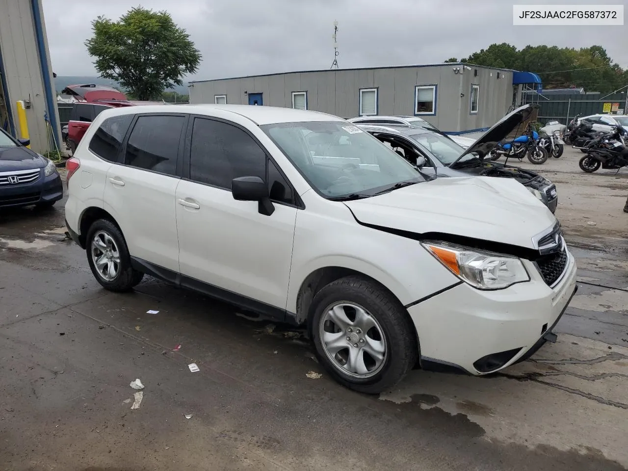 2015 Subaru Forester 2.5I VIN: JF2SJAAC2FG587372 Lot: 72142004