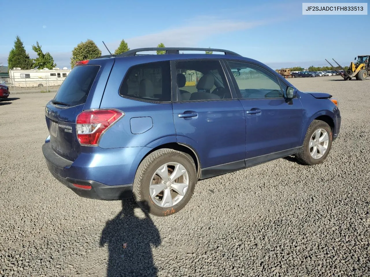 2015 Subaru Forester 2.5I Premium VIN: JF2SJADC1FH833513 Lot: 72191444