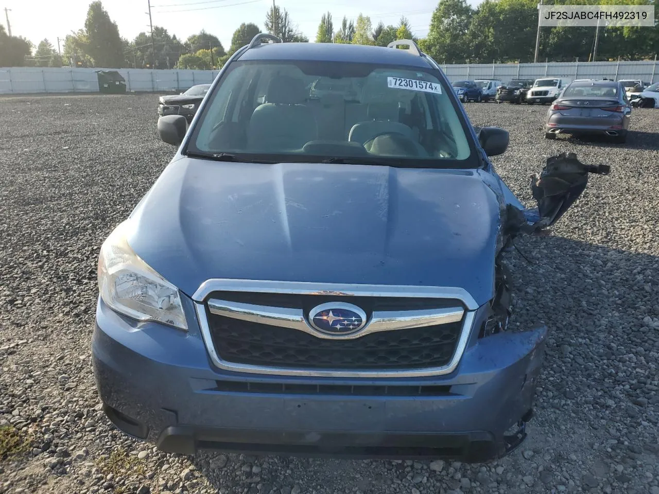 JF2SJABC4FH492319 2015 Subaru Forester 2.5I