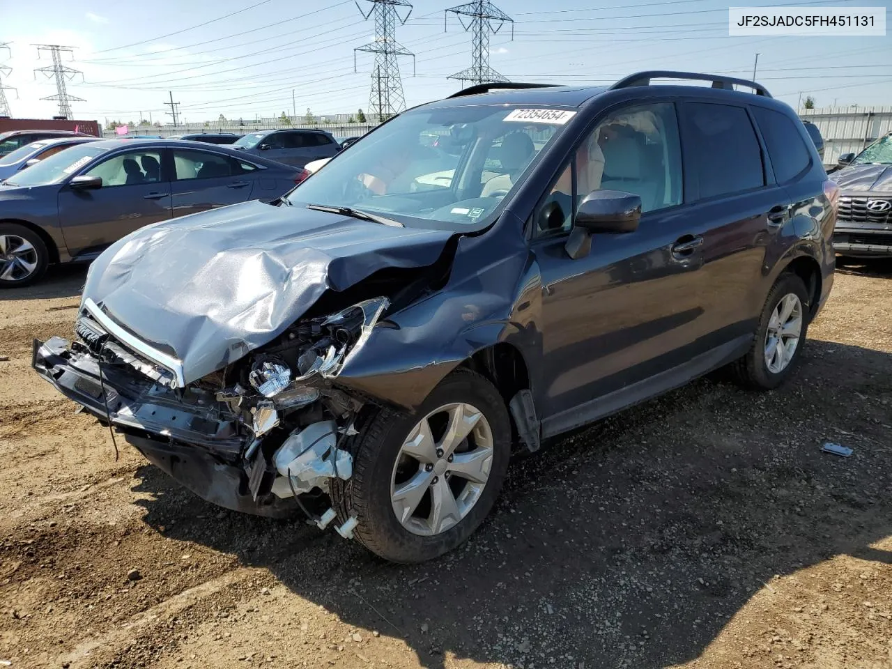 JF2SJADC5FH451131 2015 Subaru Forester 2.5I Premium