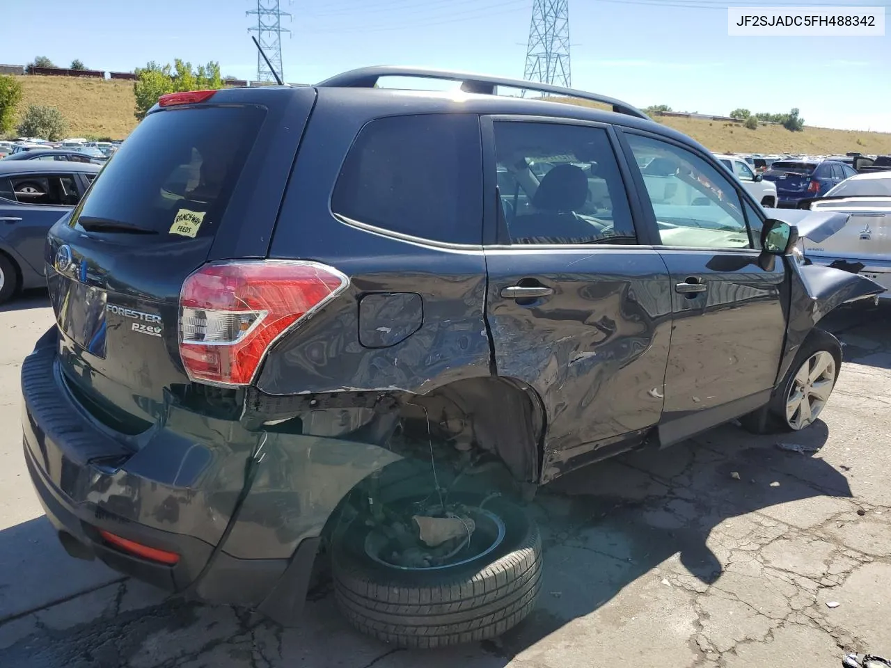 2015 Subaru Forester 2.5I Premium VIN: JF2SJADC5FH488342 Lot: 72717124