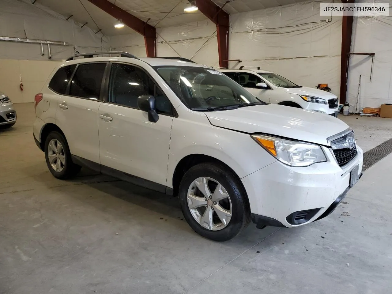 2015 Subaru Forester 2.5I VIN: JF2SJABC1FH596346 Lot: 72781834