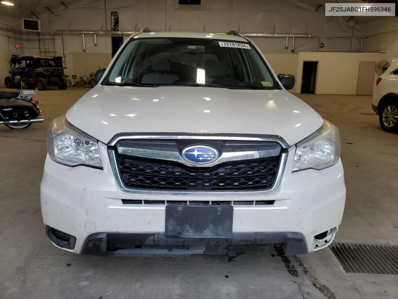 2015 Subaru Forester 2.5I VIN: JF2SJABC1FH596346 Lot: 72781834