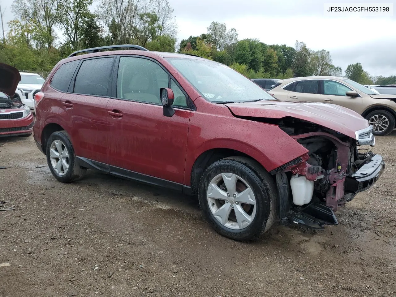 2015 Subaru Forester 2.5I Premium VIN: JF2SJAGC5FH553198 Lot: 72919514