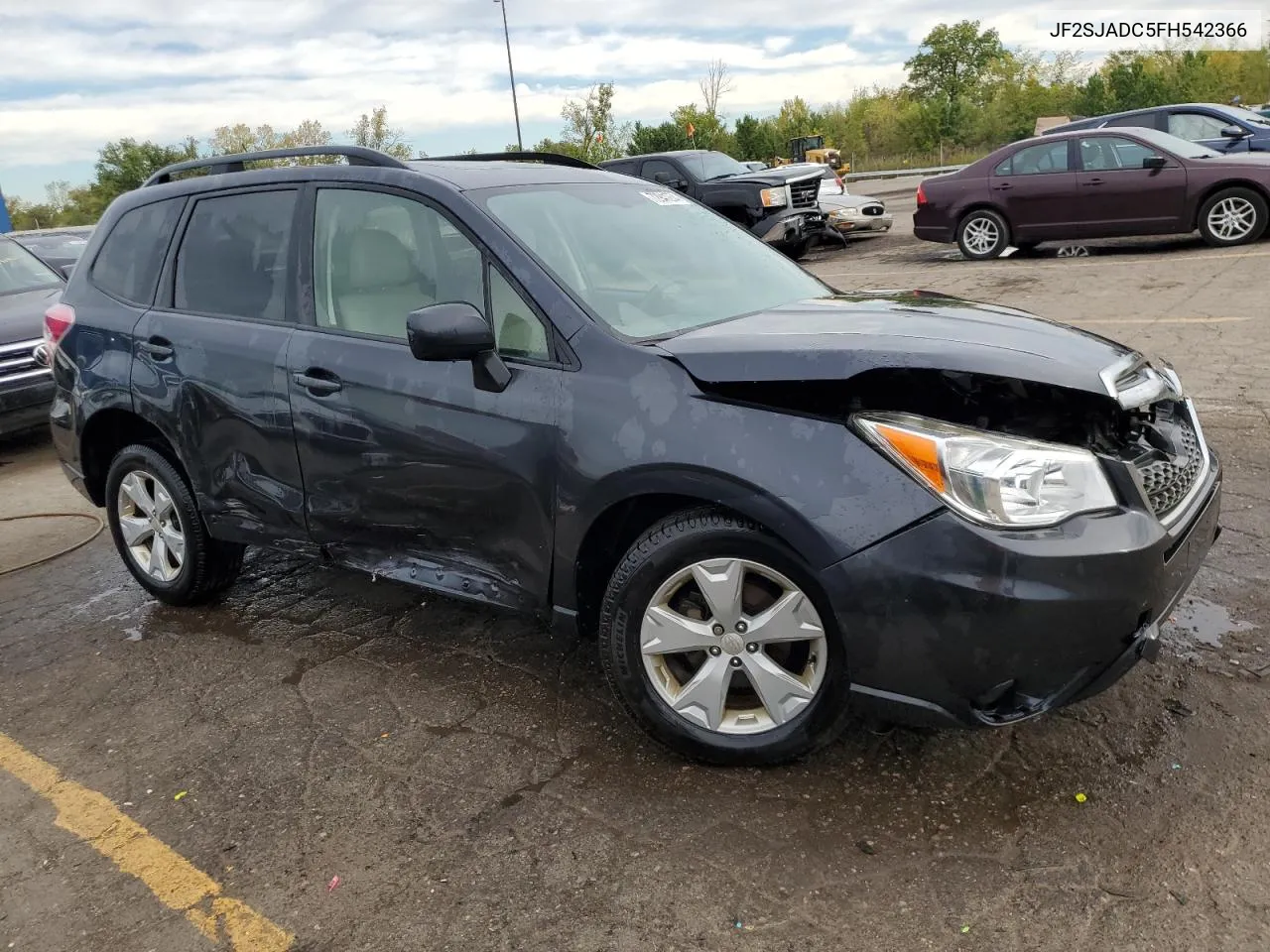 2015 Subaru Forester 2.5I Premium VIN: JF2SJADC5FH542366 Lot: 72941274