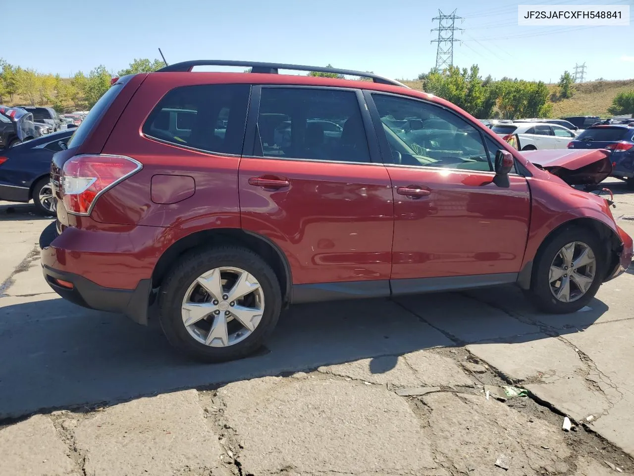 2015 Subaru Forester 2.5I Premium VIN: JF2SJAFCXFH548841 Lot: 73053194