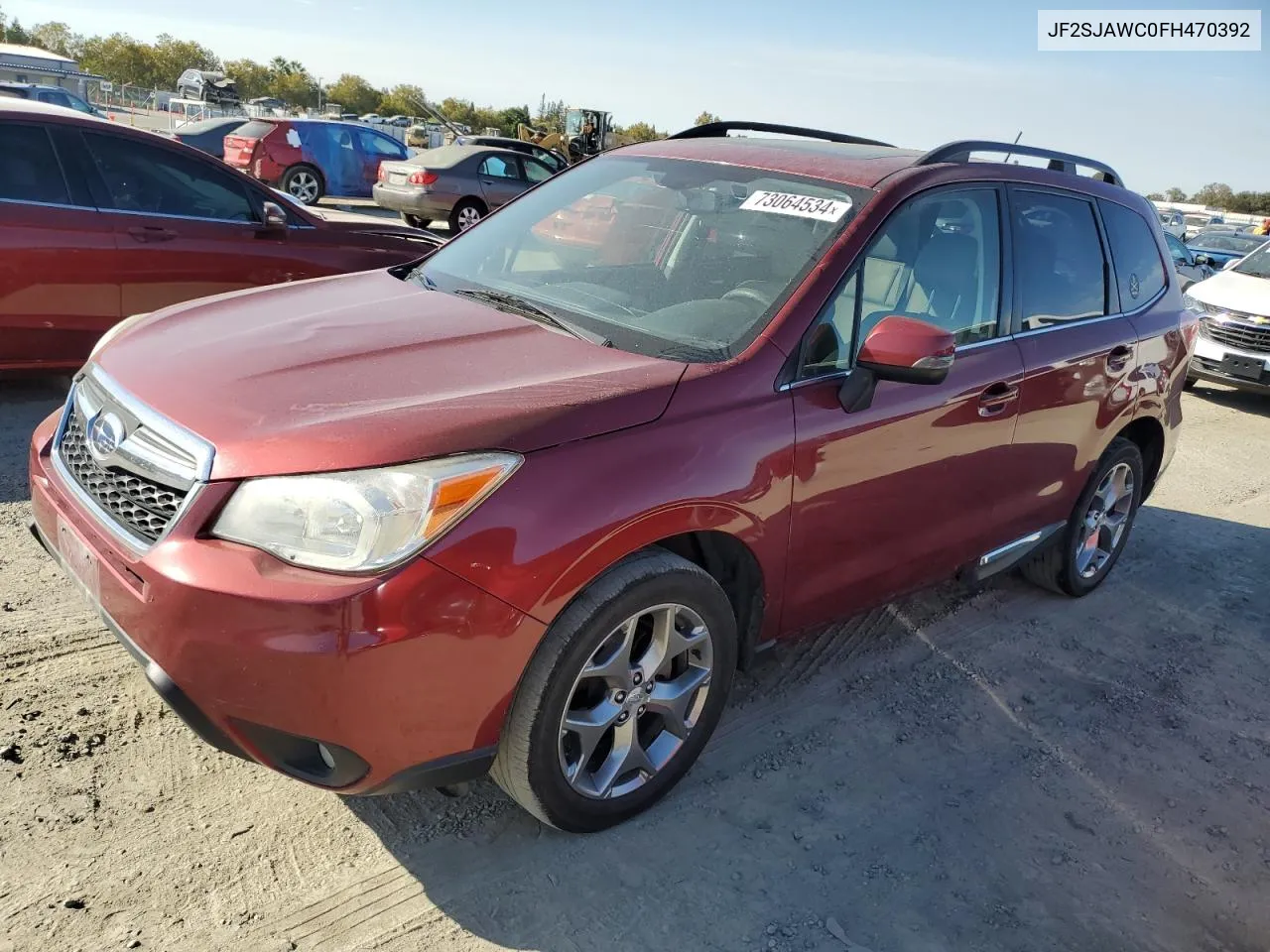 2015 Subaru Forester 2.5I Touring VIN: JF2SJAWC0FH470392 Lot: 73064534