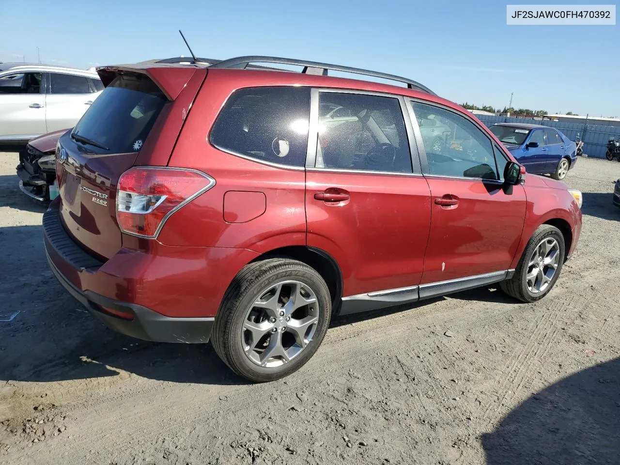 2015 Subaru Forester 2.5I Touring VIN: JF2SJAWC0FH470392 Lot: 73064534