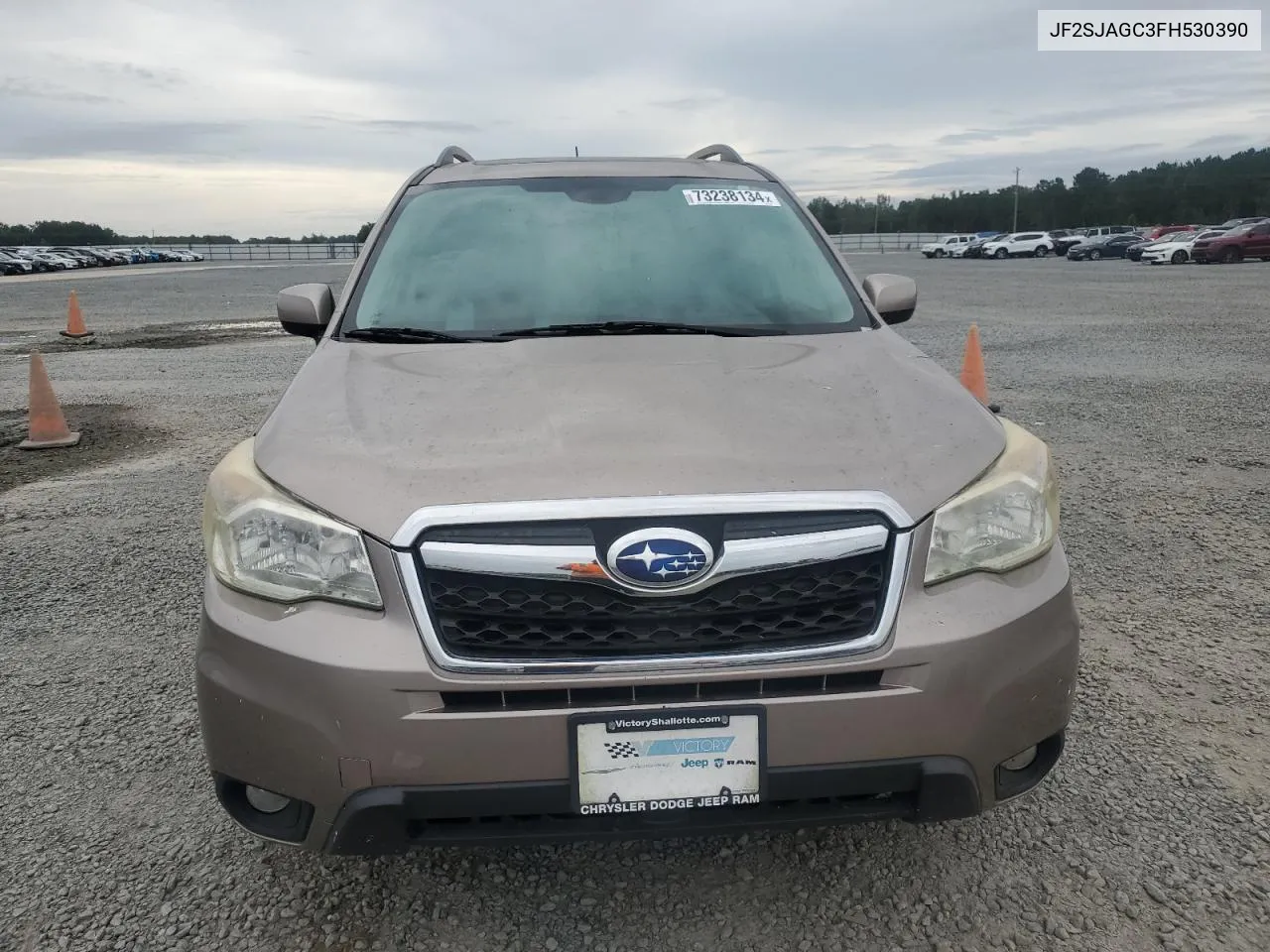 2015 Subaru Forester 2.5I Premium VIN: JF2SJAGC3FH530390 Lot: 73238134