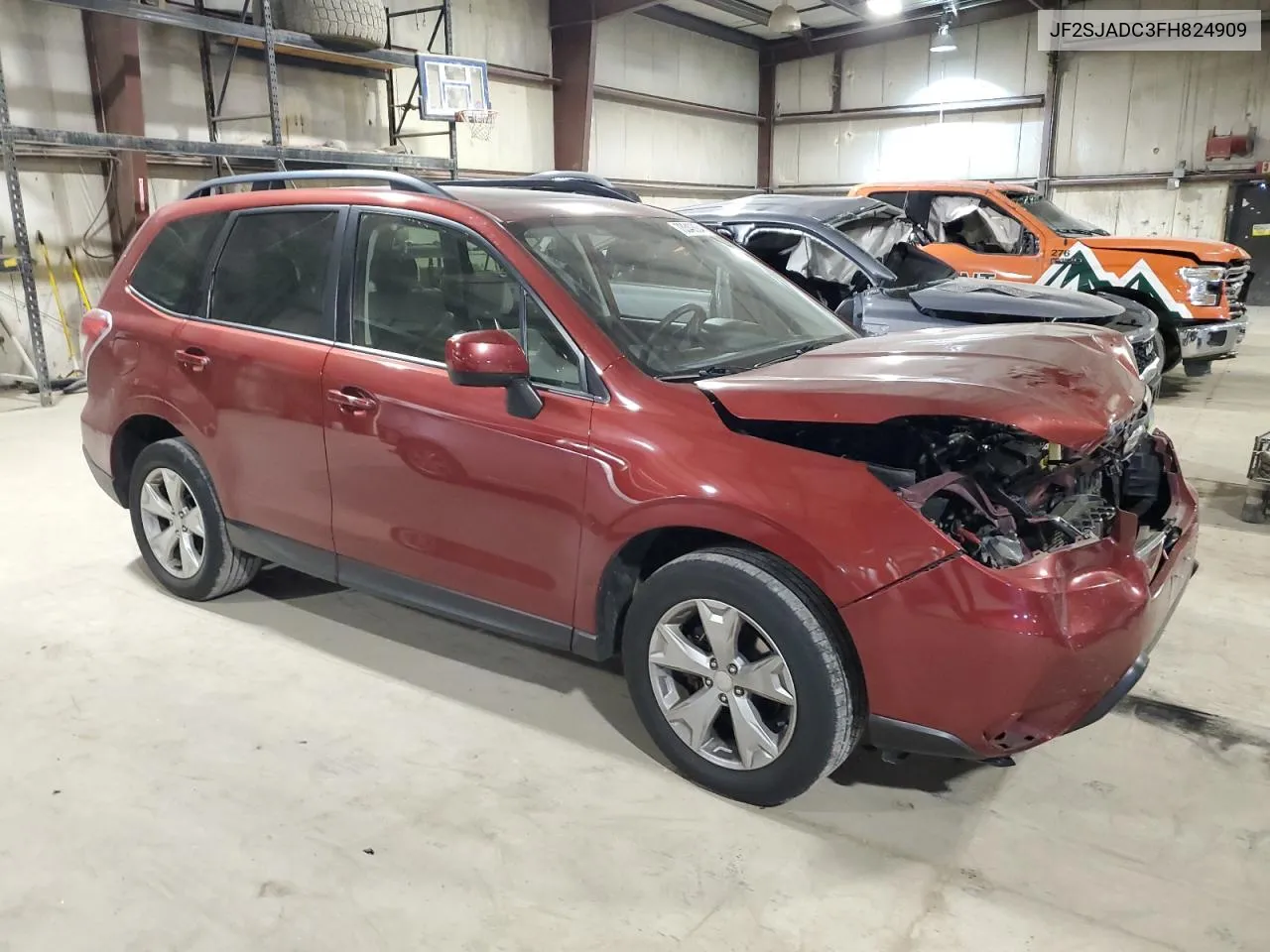 2015 Subaru Forester 2.5I Premium VIN: JF2SJADC3FH824909 Lot: 73340684