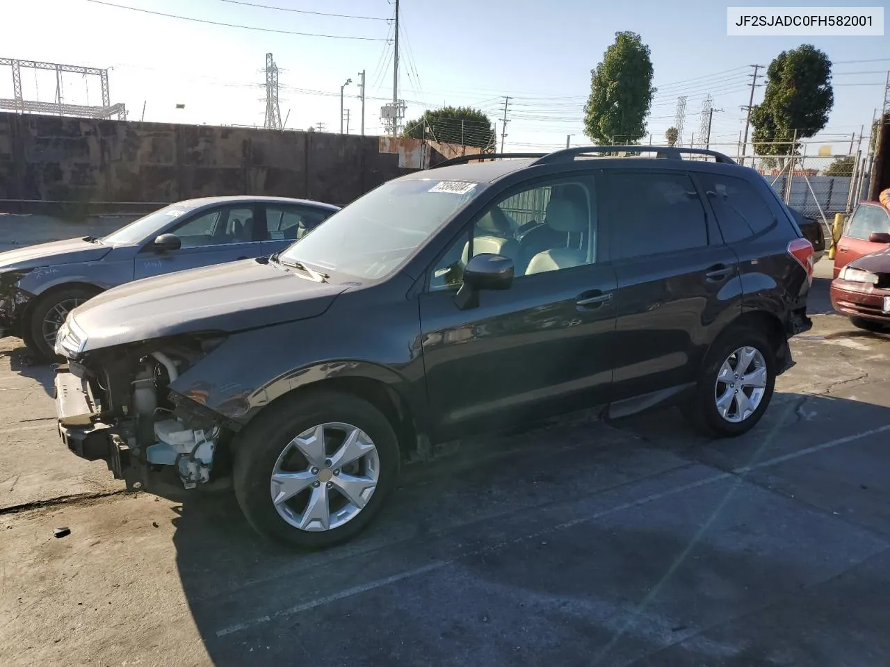 2015 Subaru Forester 2.5I Premium VIN: JF2SJADC0FH582001 Lot: 73364004