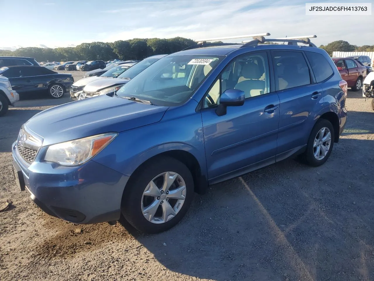 2015 Subaru Forester 2.5I Premium VIN: JF2SJADC6FH413763 Lot: 73530594