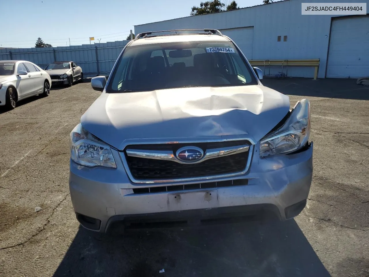 2015 Subaru Forester 2.5I Premium VIN: JF2SJADC4FH449404 Lot: 73699754