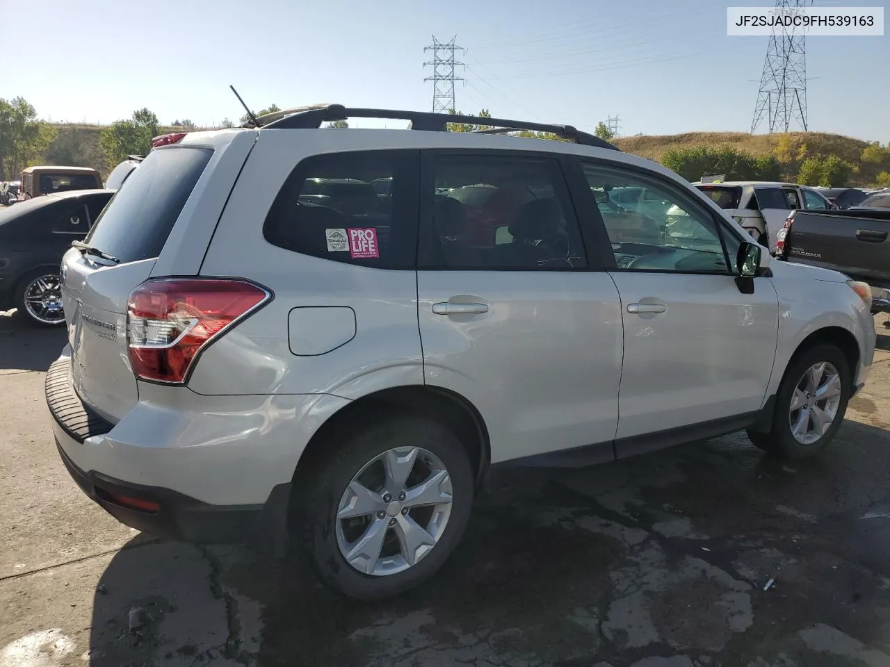 2015 Subaru Forester 2.5I Premium VIN: JF2SJADC9FH539163 Lot: 73722464