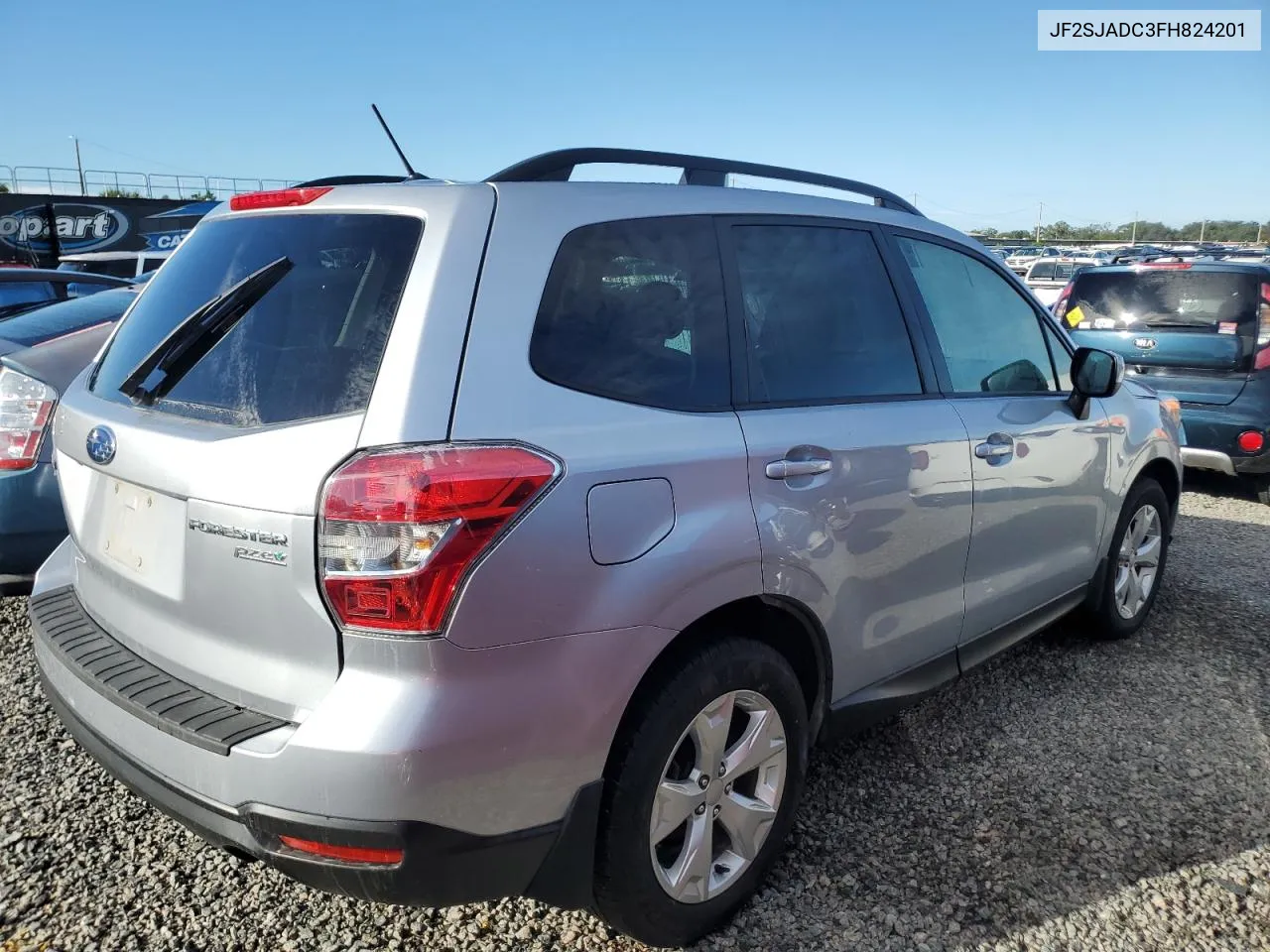 2015 Subaru Forester 2.5I Premium VIN: JF2SJADC3FH824201 Lot: 74220074