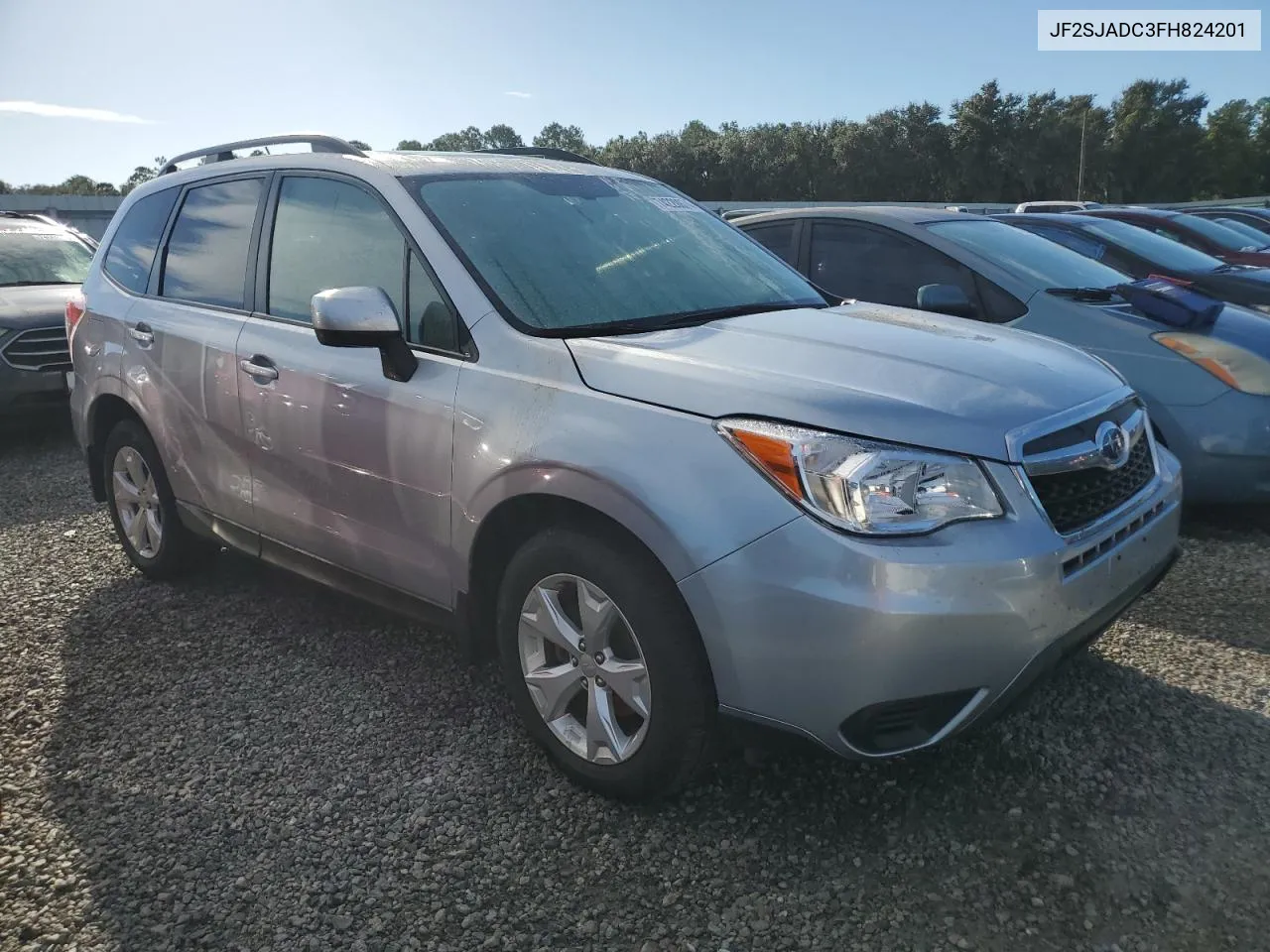 2015 Subaru Forester 2.5I Premium VIN: JF2SJADC3FH824201 Lot: 74220074