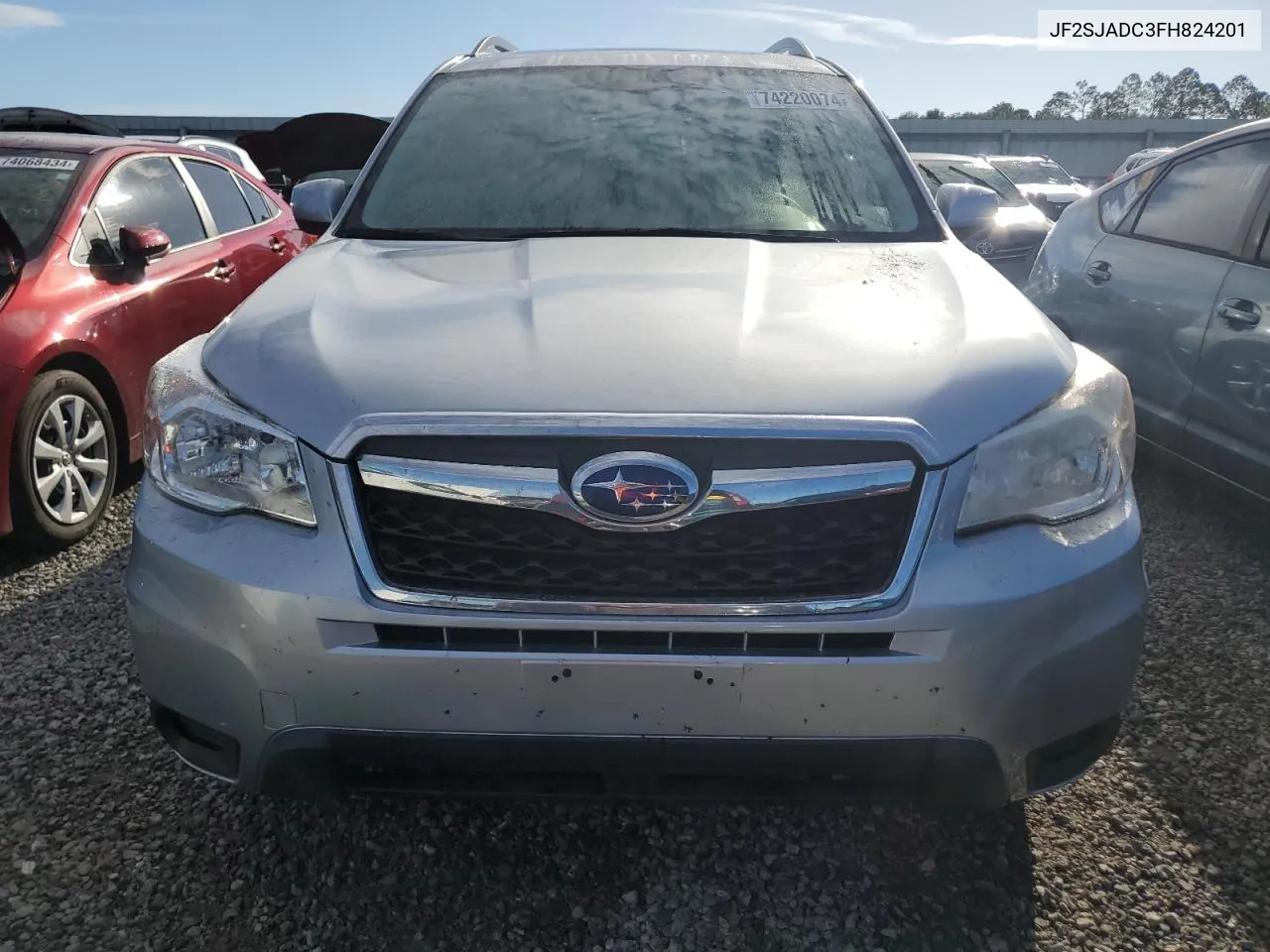 2015 Subaru Forester 2.5I Premium VIN: JF2SJADC3FH824201 Lot: 74220074