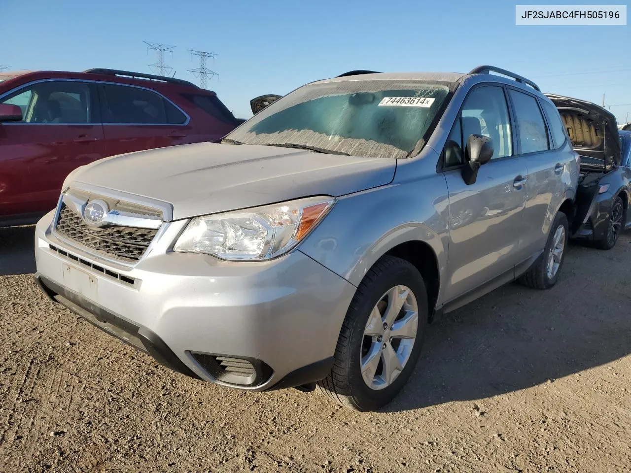 2015 Subaru Forester 2.5I VIN: JF2SJABC4FH505196 Lot: 74463614