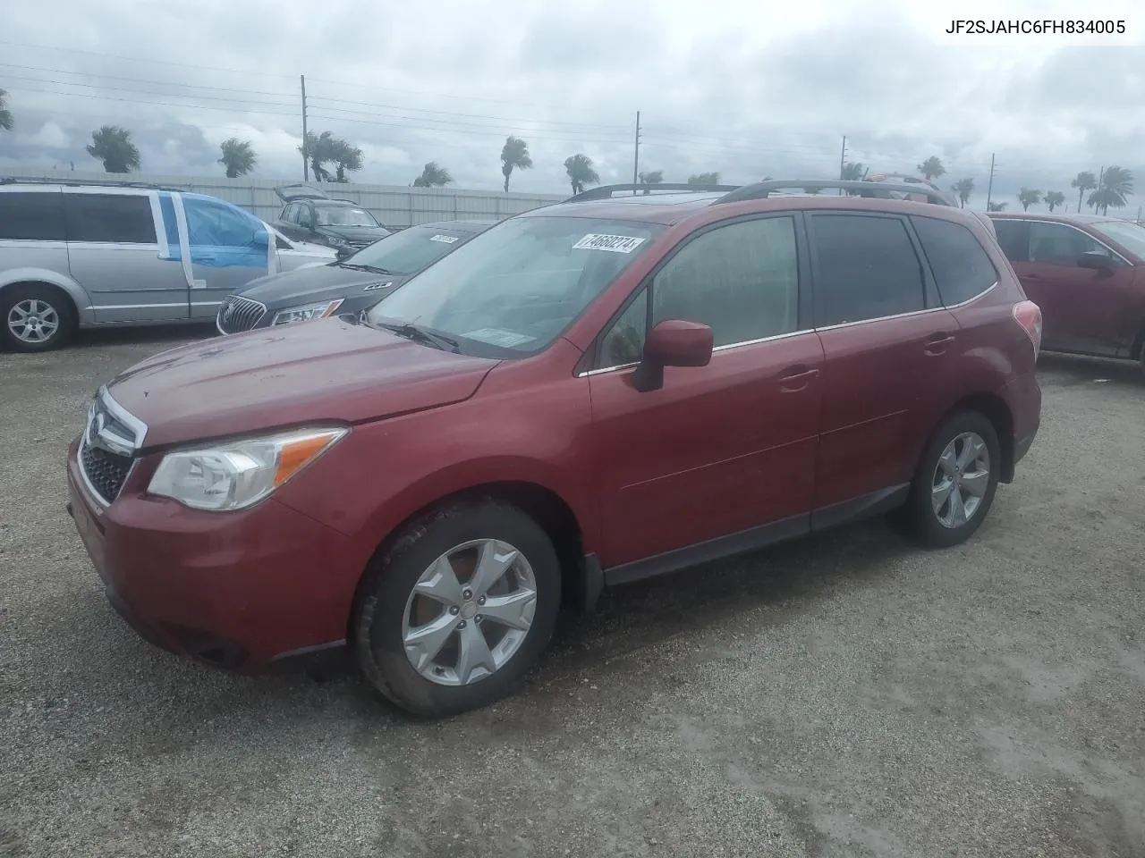 2015 Subaru Forester 2.5I Limited VIN: JF2SJAHC6FH834005 Lot: 74660274