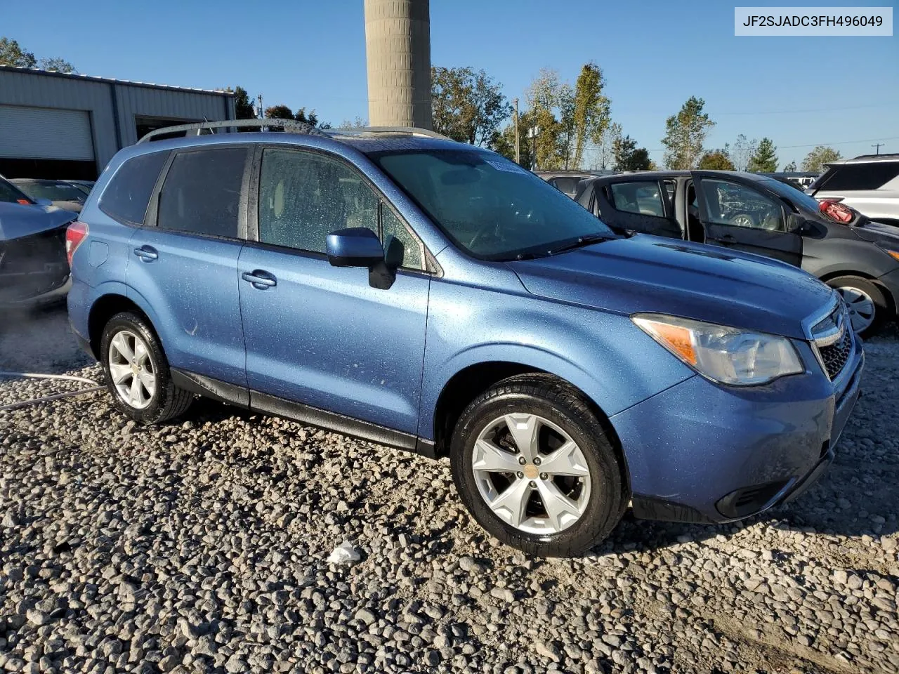 2015 Subaru Forester 2.5I Premium VIN: JF2SJADC3FH496049 Lot: 74703034