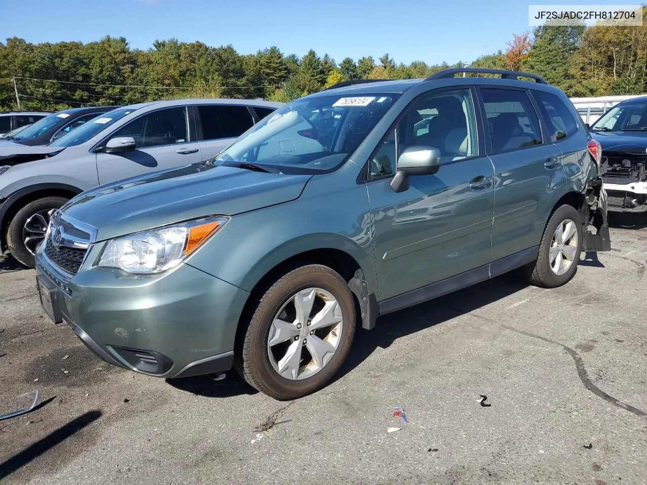 2015 Subaru Forester 2.5I Premium VIN: JF2SJADC2FH812704 Lot: 75096104