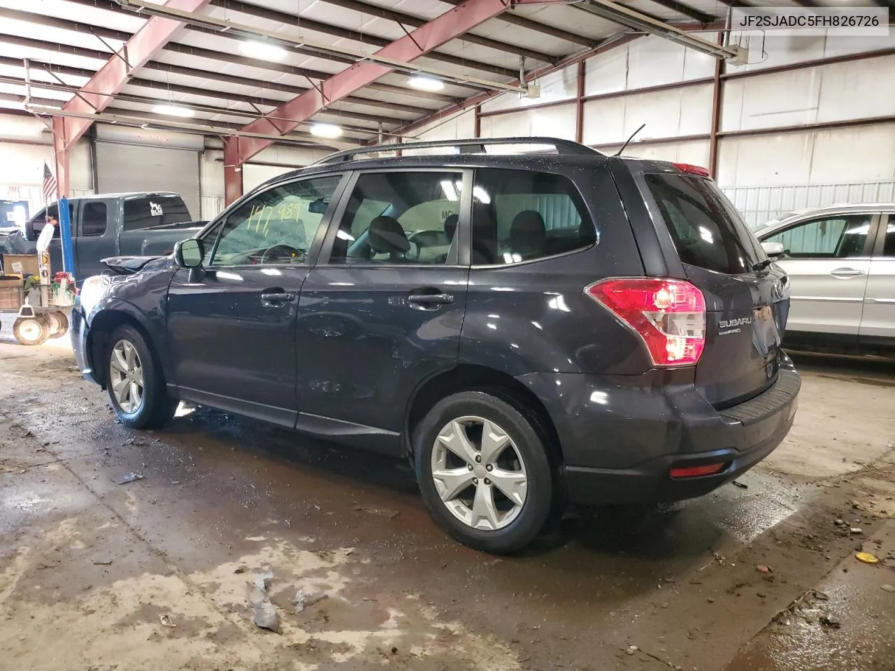 2015 Subaru Forester 2.5I Premium VIN: JF2SJADC5FH826726 Lot: 75100284