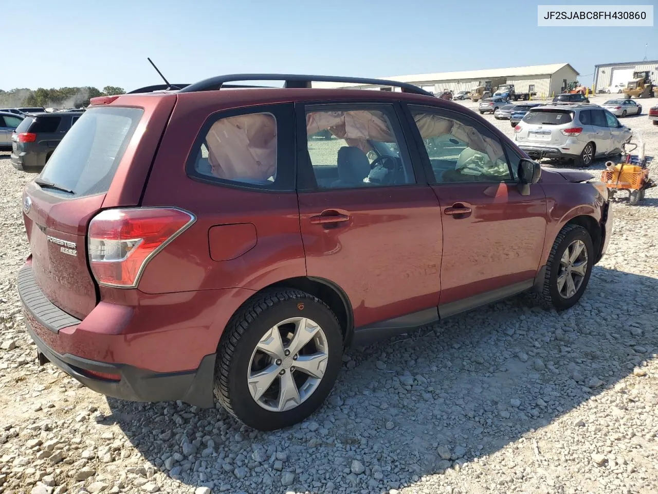 2015 Subaru Forester 2.5I VIN: JF2SJABC8FH430860 Lot: 75101414