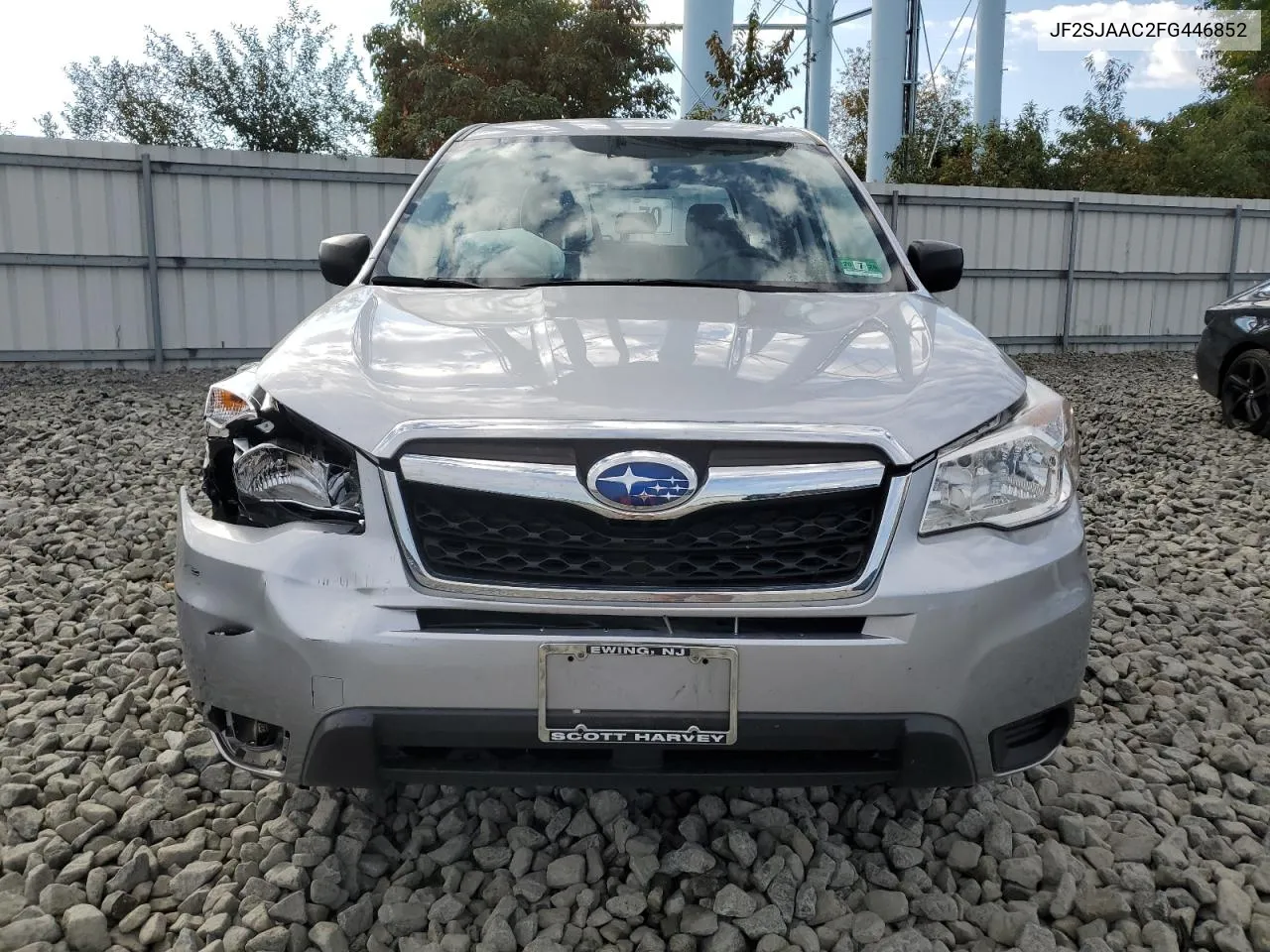 2015 Subaru Forester 2.5I VIN: JF2SJAAC2FG446852 Lot: 75137874