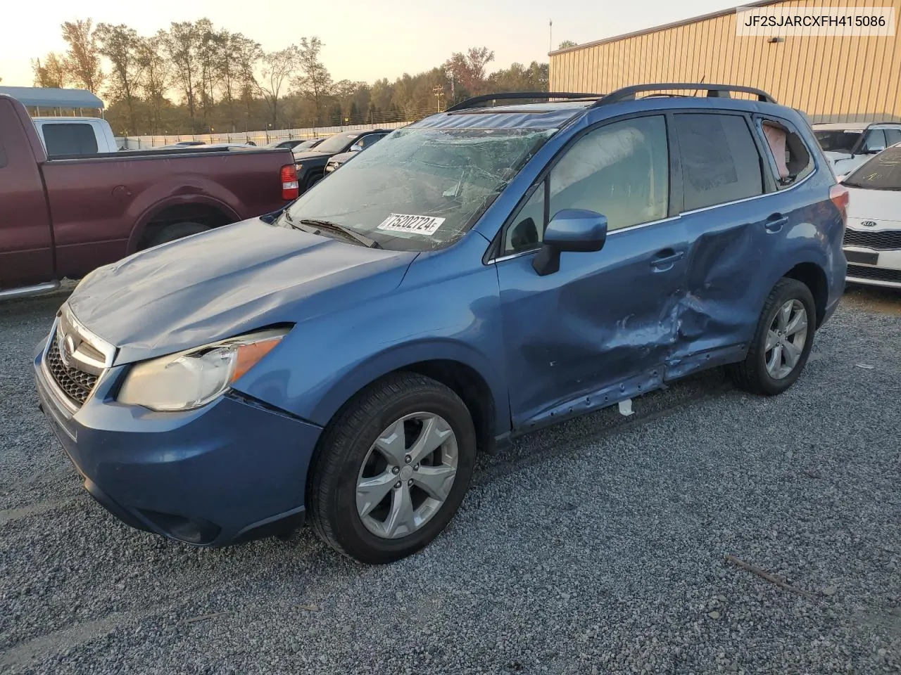 2015 Subaru Forester 2.5I Limited VIN: JF2SJARCXFH415086 Lot: 75202724