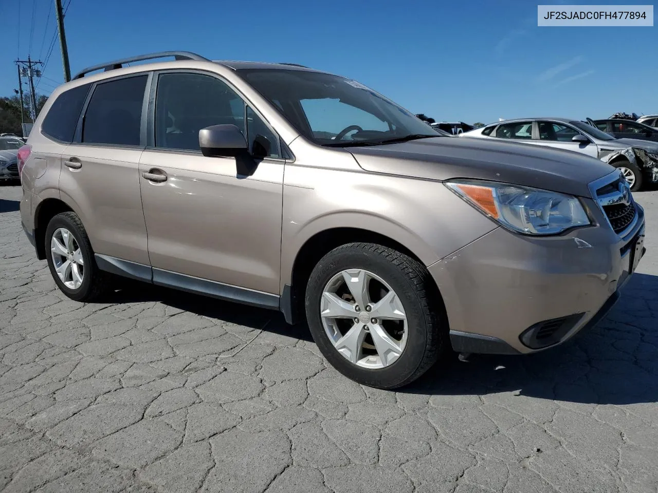 2015 Subaru Forester 2.5I Premium VIN: JF2SJADC0FH477894 Lot: 75408834