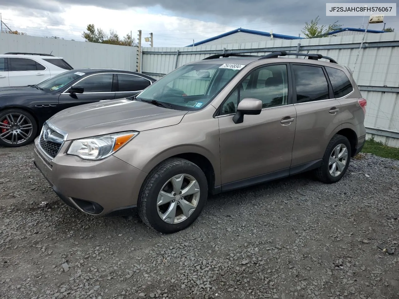 2015 Subaru Forester 2.5I Limited VIN: JF2SJAHC8FH576067 Lot: 75416834