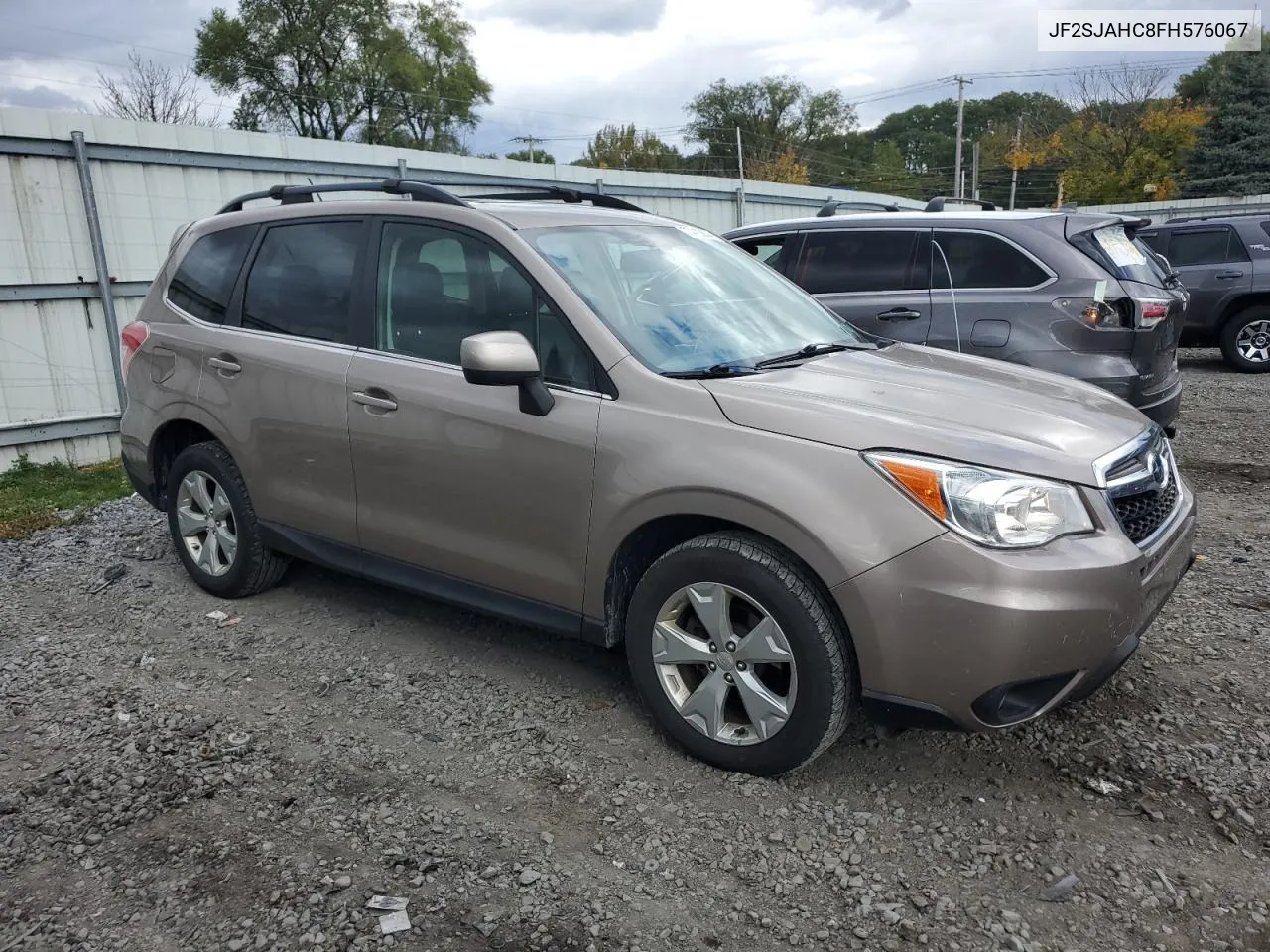 2015 Subaru Forester 2.5I Limited VIN: JF2SJAHC8FH576067 Lot: 75416834