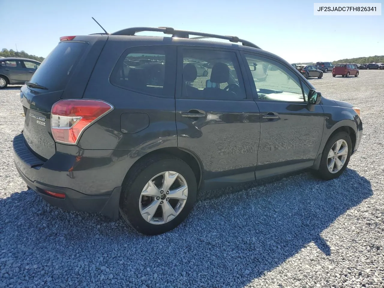 2015 Subaru Forester 2.5I Premium VIN: JF2SJADC7FH826341 Lot: 75629234