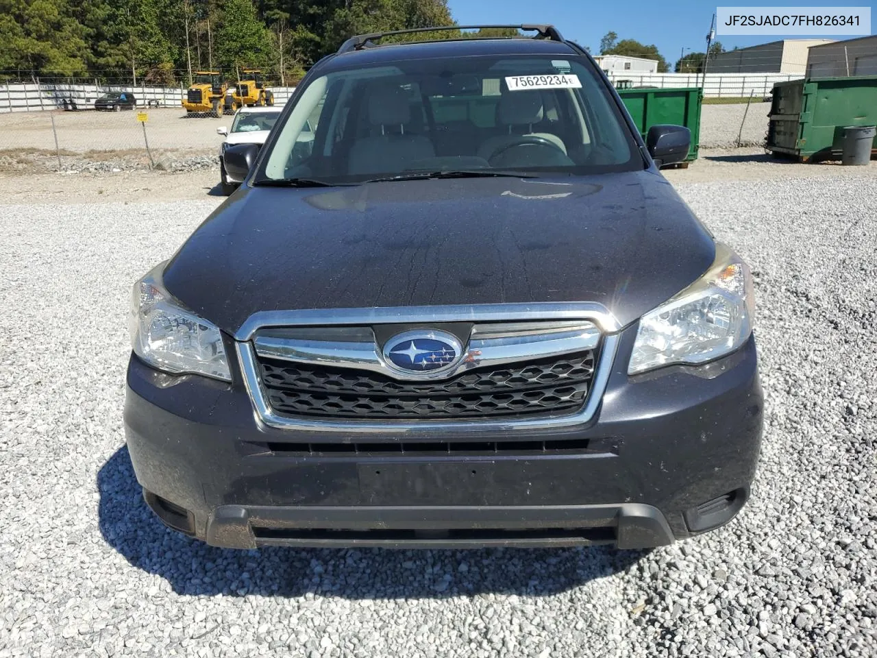 2015 Subaru Forester 2.5I Premium VIN: JF2SJADC7FH826341 Lot: 75629234