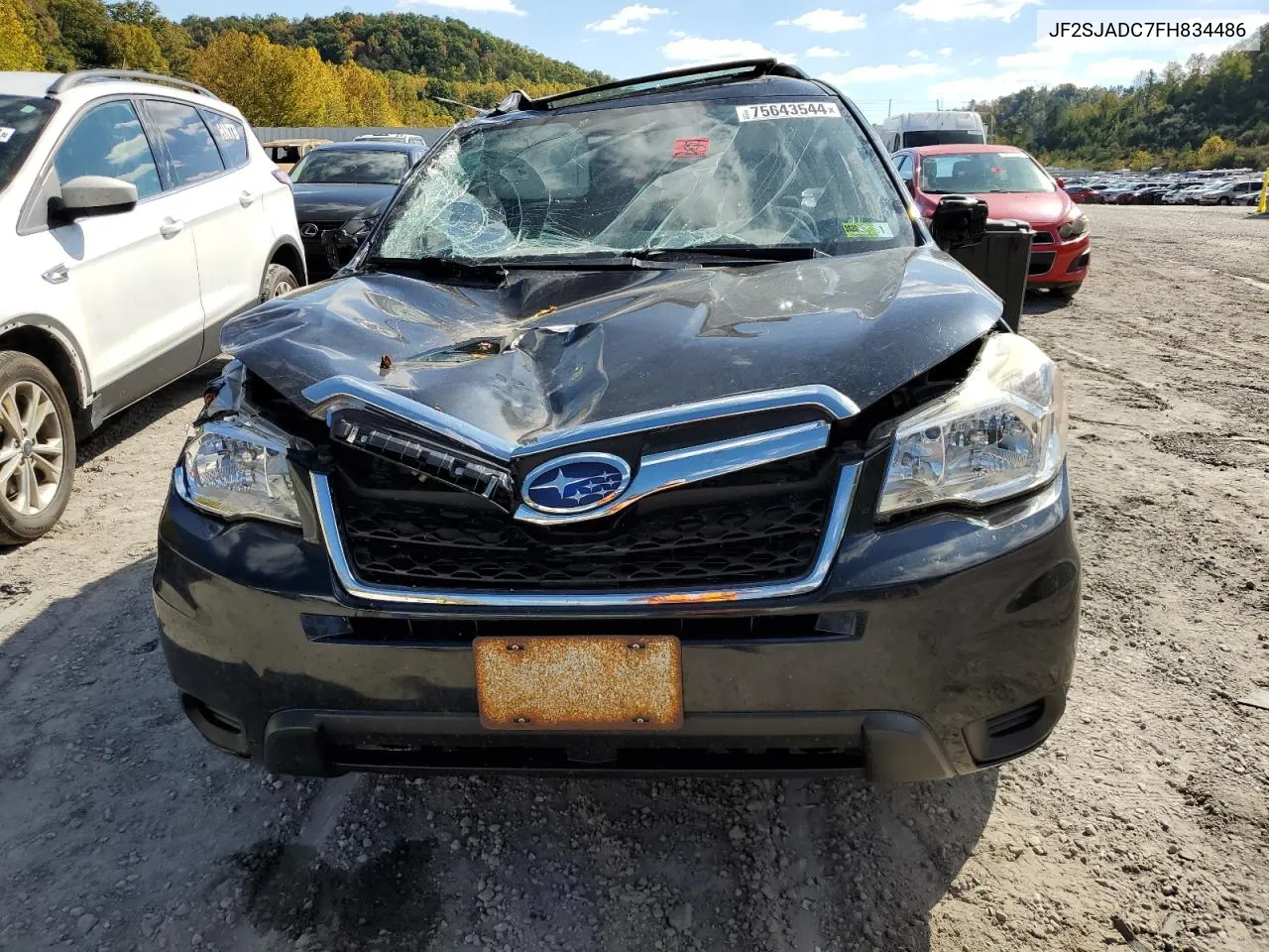 2015 Subaru Forester 2.5I Premium VIN: JF2SJADC7FH834486 Lot: 75643544