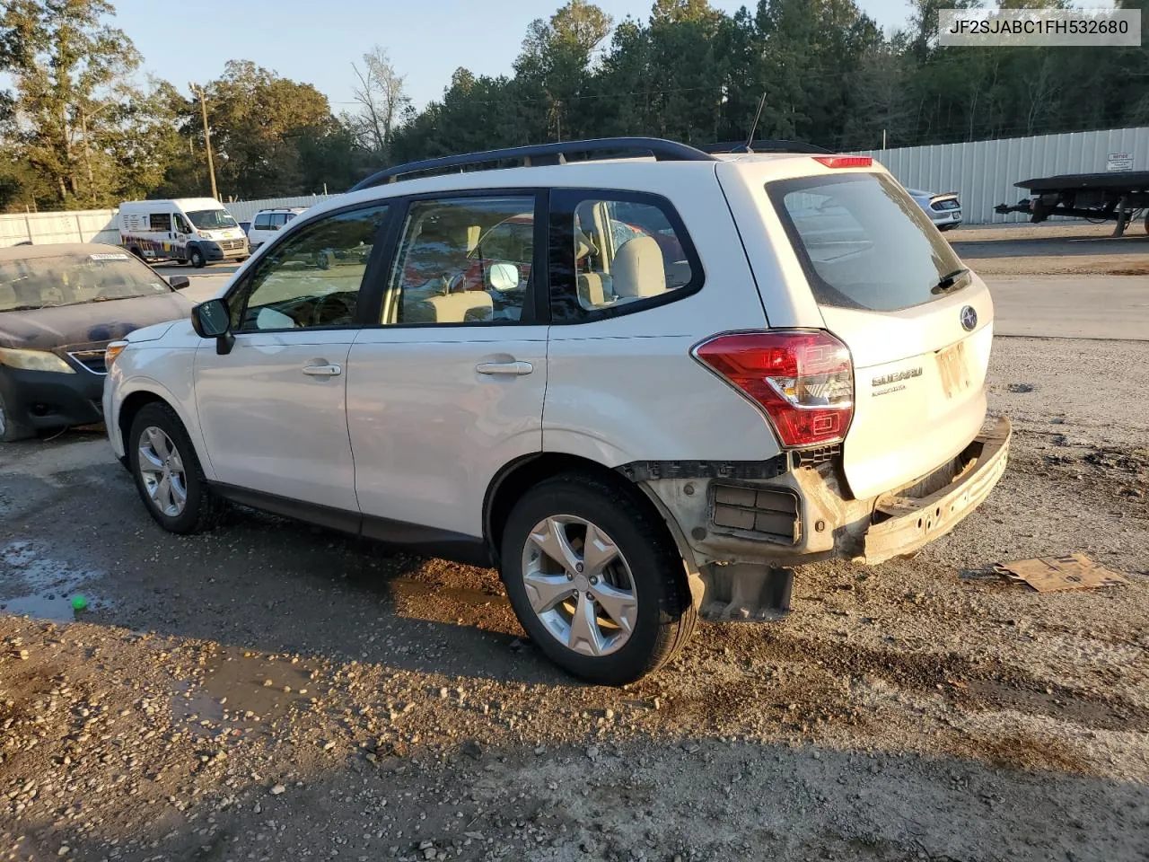 2015 Subaru Forester 2.5I VIN: JF2SJABC1FH532680 Lot: 75841894