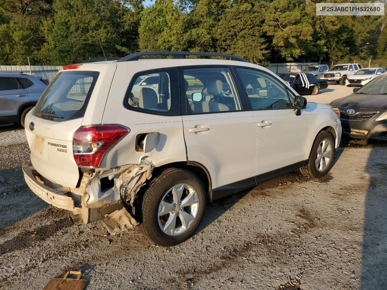 2015 Subaru Forester 2.5I VIN: JF2SJABC1FH532680 Lot: 75841894