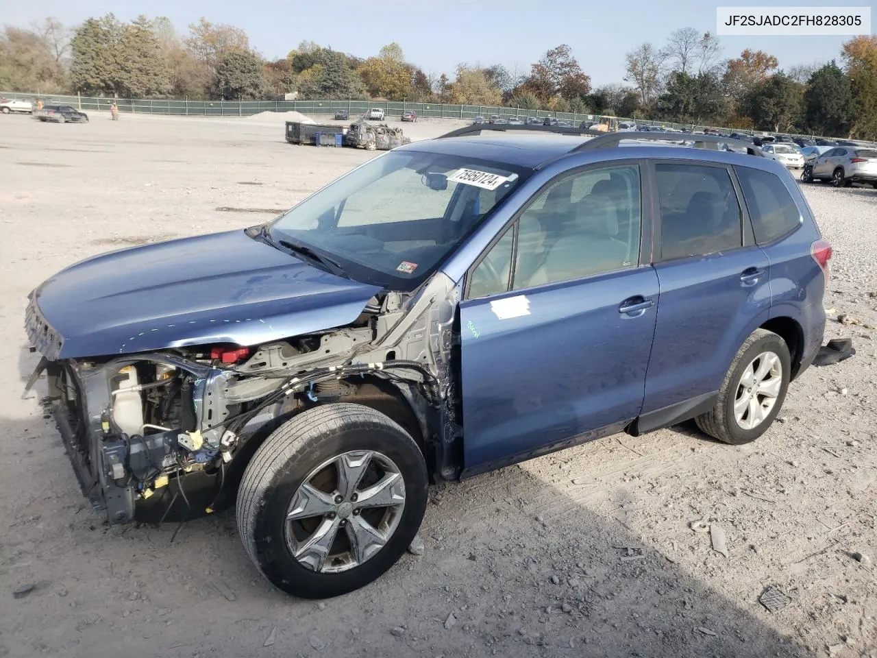 2015 Subaru Forester 2.5I Premium VIN: JF2SJADC2FH828305 Lot: 75950124