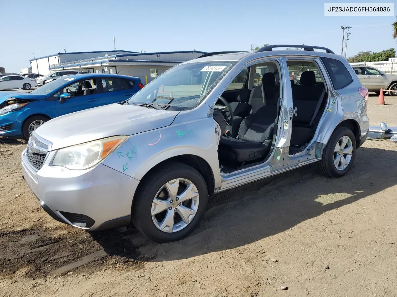 2015 Subaru Forester 2.5I Premium VIN: JF2SJADC6FH564036 Lot: 76048124