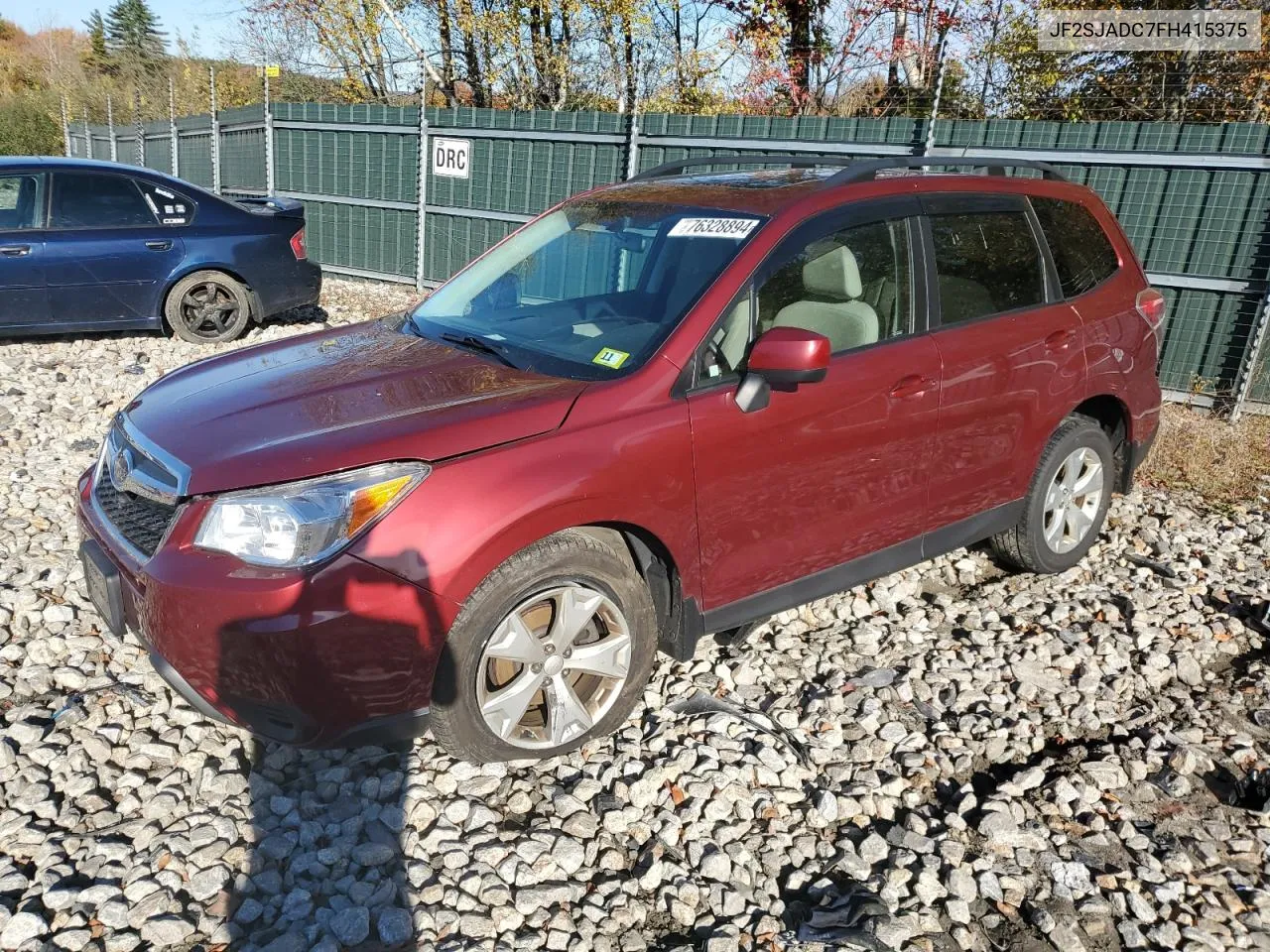 2015 Subaru Forester 2.5I Premium VIN: JF2SJADC7FH415375 Lot: 76328894