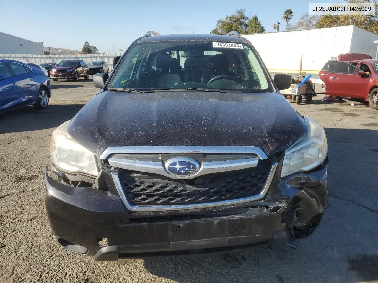 2015 Subaru Forester 2.5I VIN: JF2SJABC3FH426909 Lot: 76393064