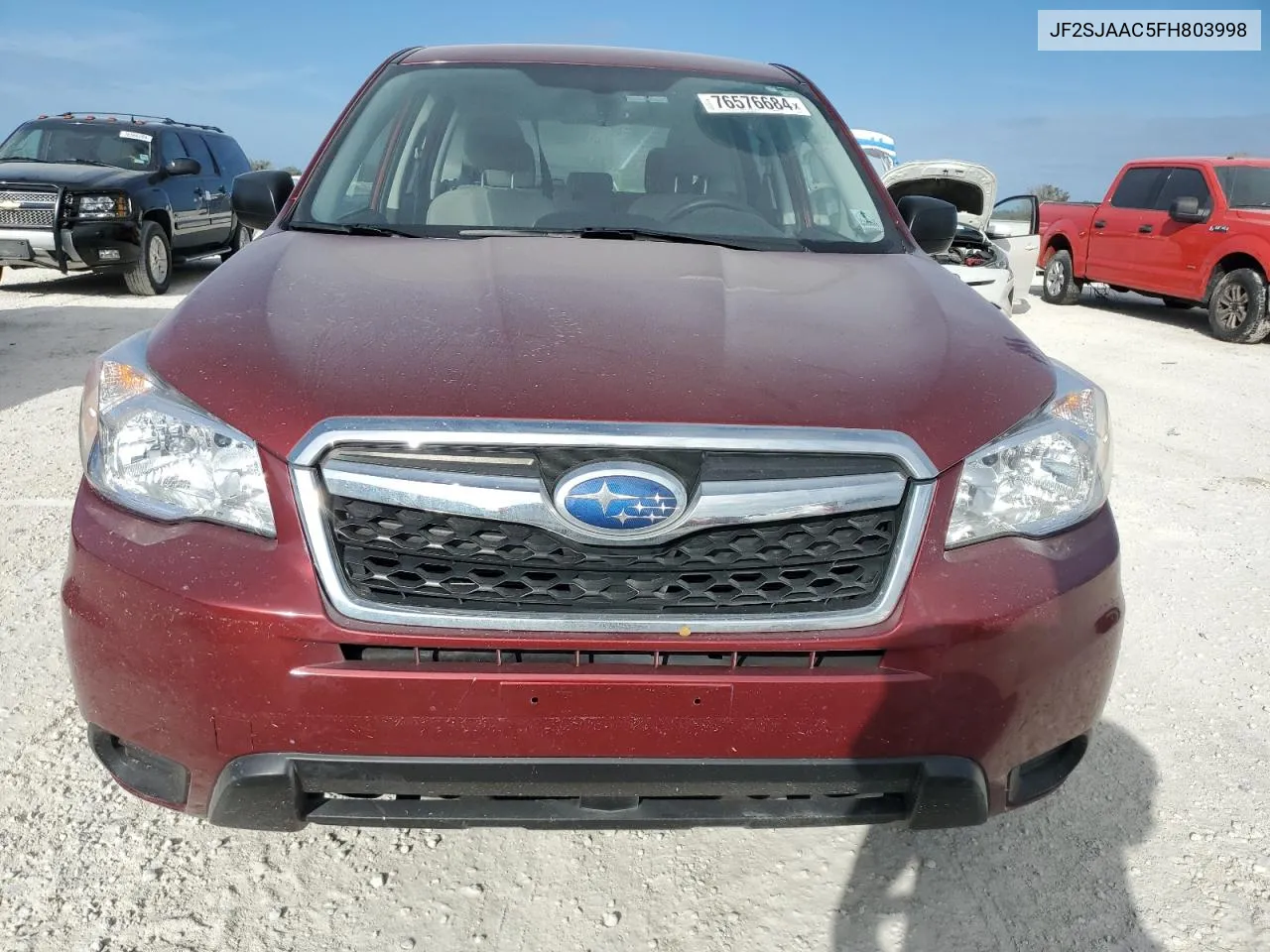 2015 Subaru Forester 2.5I VIN: JF2SJAAC5FH803998 Lot: 76576684