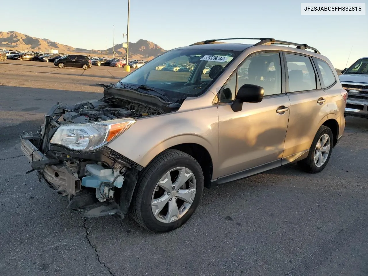 2015 Subaru Forester 2.5I VIN: JF2SJABC8FH832815 Lot: 76729644