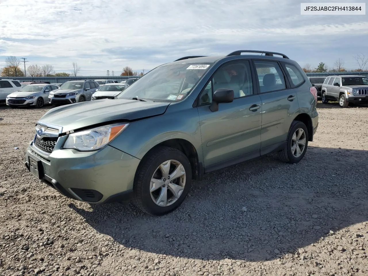 2015 Subaru Forester 2.5I VIN: JF2SJABC2FH413844 Lot: 77261894