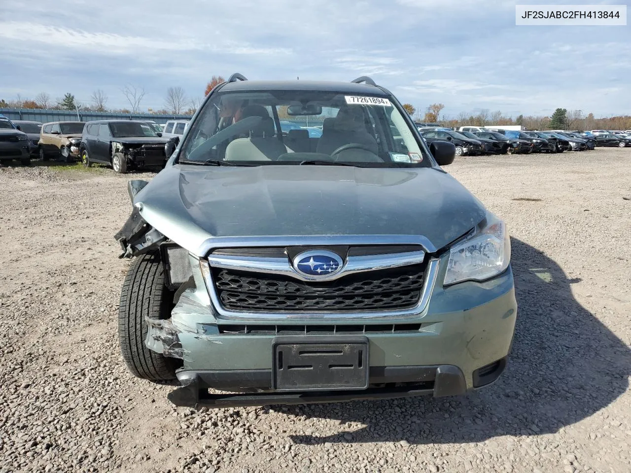 2015 Subaru Forester 2.5I VIN: JF2SJABC2FH413844 Lot: 77261894