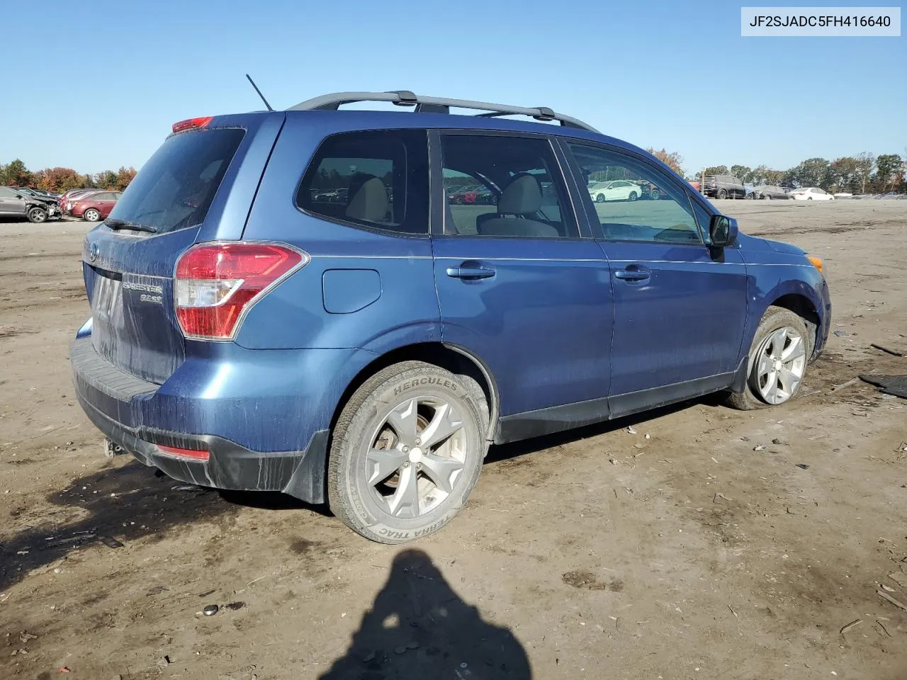 2015 Subaru Forester 2.5I Premium VIN: JF2SJADC5FH416640 Lot: 77387104